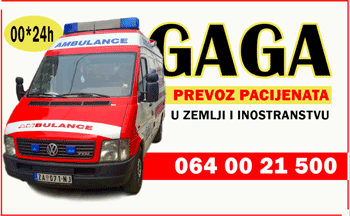 Prevoz pacijenata GAGA